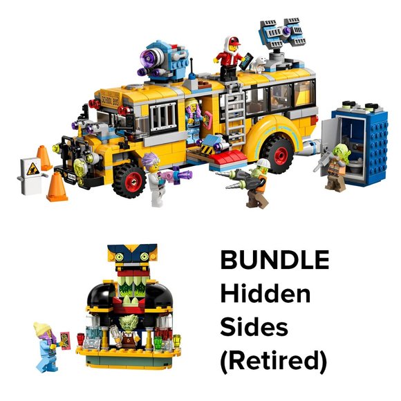 💲SOLD💲 [BUNDLE] LEGO Hidden Side Paranormal Bus (70423) and Juice Bar (40336) - Picture 1 of 6